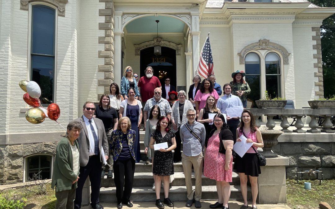 Winners of the 2024 APW Professional Communications Contest gather at the Villa Marre in Little Rock for the year's awards ceremony.